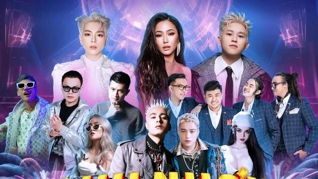 Các nghệ sĩ tham gia biểu diễn tại đêm nhạc hội chào đón năm mới 2024 ở Quy Nhơn