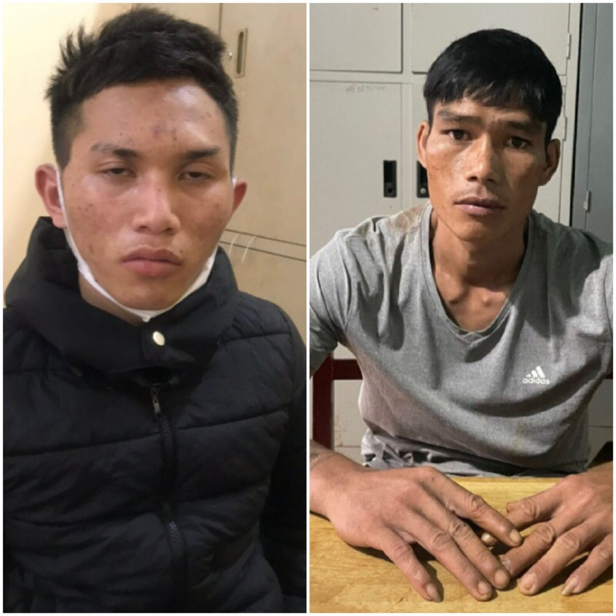 Đối tượng Thễu (bìa trái) và đối tượng Ayư bị bắt giữ về hành vi trộm cắp tài sản. Ảnh: Lê Anh Đối tượng Thễu (bìa trái) và đối tượng Ayư bị bắt giữ về hành vi trộm cắp tài sản. Ảnh: Lê Anh