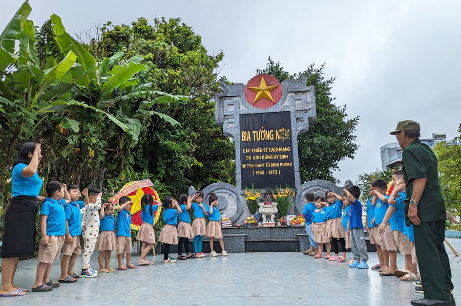 Một phần địa điểm từng là Trại giam tù binh Pleiku nay trở thành nơi giáo dục truyền thống cho thế hệ trẻ. Ảnh: N.Q.T Một phần địa điểm từng là Trại giam tù binh Pleiku nay trở thành nơi giáo dục truyền thống cho thế hệ trẻ. Ảnh: N.Q.T