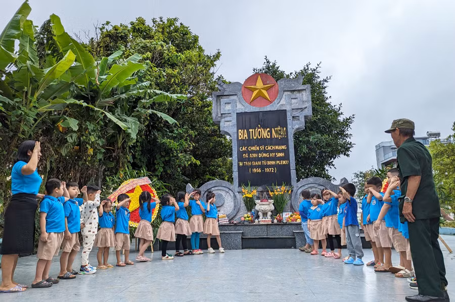 Một phần địa điểm từng là Trại giam tù binh Pleiku nay trở thành nơi giáo dục truyền thống cho thế hệ trẻ. Ảnh: N.Q.T