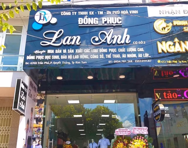 Một cơ sở của Công ty Phú Hòa Vinh tại tỉnh Kon Tum Một cơ sở của Công ty Phú Hòa Vinh tại tỉnh Kon Tum