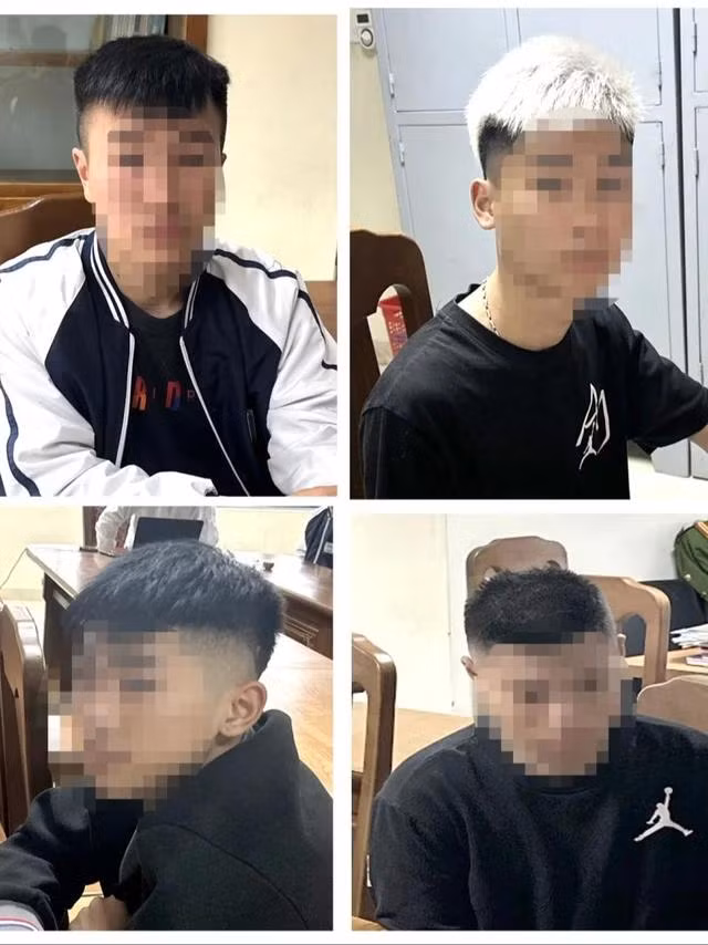 4 trong số 7 thanh thiếu niên bị bắt giữ