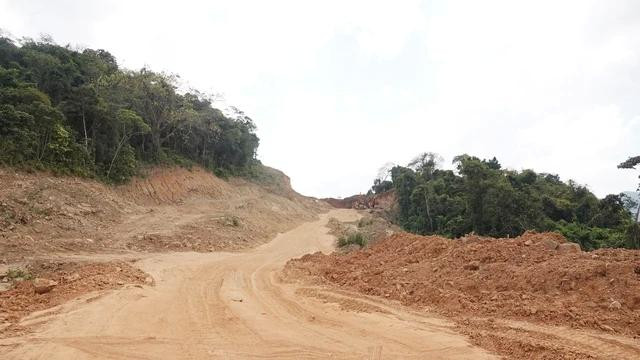 Một địa điểm thi công cao tốc Bắc - Nam