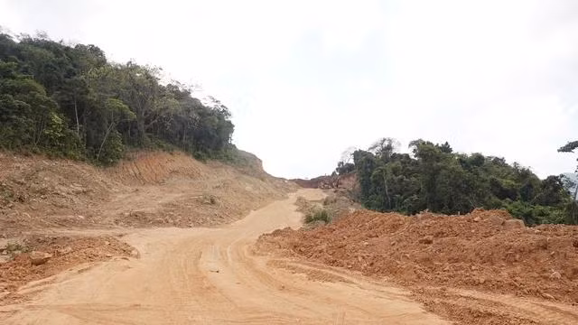 Một địa điểm thi công cao tốc Bắc - Nam