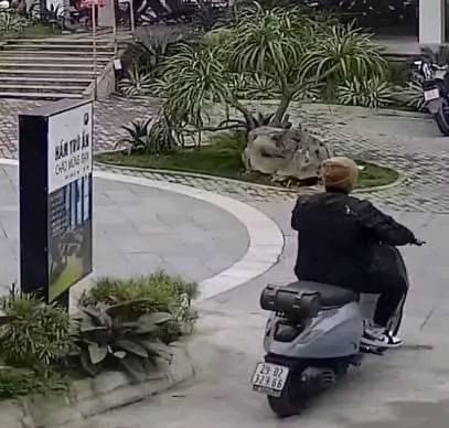 Người đàn ông bỏ đi sau khi hành hung nam bảo vệ quán cà phê Người đàn ông bỏ đi sau khi hành hung nam bảo vệ quán cà phê