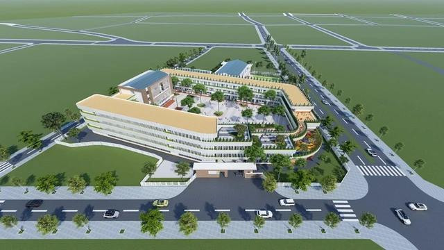 Phối cảnh dự án Trường tiểu học và THCS Chu Văn An