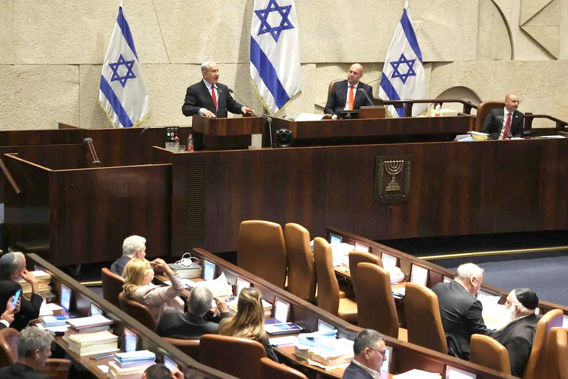 Một phiên họp Quốc hội Israel ở Jerusalem. Ảnh: AFP/TTXVN Một phiên họp Quốc hội Israel ở Jerusalem. Ảnh: AFP/TTXVN