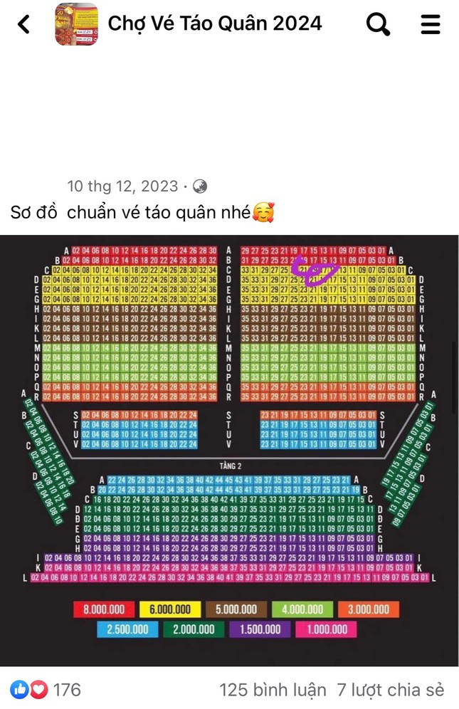 Người bán khẳng định đây là sơ đồ chuẩn của buổi ghi hình Táo Quân. Người bán khẳng định đây là sơ đồ chuẩn của buổi ghi hình Táo Quân.