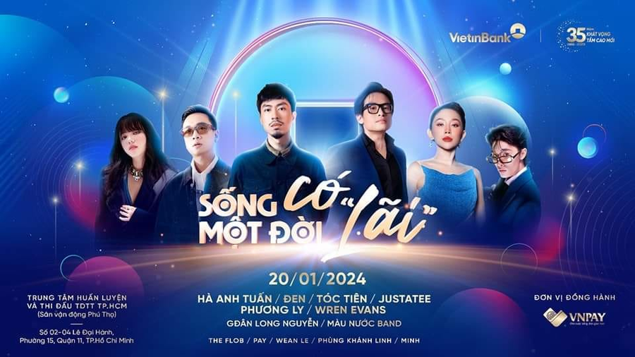Concert sẽ được tổ chức vào ngày 20/1/2024 tại Trung tâm huấn luyện và thi đấu Thể dục thể thao Thành phố Hồ Chí Minh. Ảnh: Vietnam+ Concert sẽ được tổ chức vào ngày 20/1/2024 tại Trung tâm huấn luyện và thi đấu Thể dục thể thao Thành phố Hồ Chí Minh. Ảnh: Vietnam+