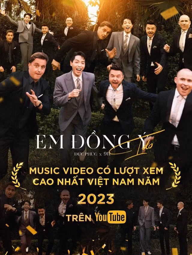 MV Em đồng ý là sản phẩm âm nhạc có lượt xem cao nhất trên YouTube Việt năm 2023