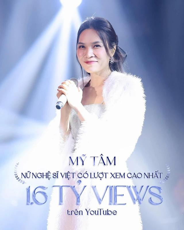Kênh YouTube của Mỹ Tâm cán mốc 1,6 tỉ view sau 10 năm hoạt động