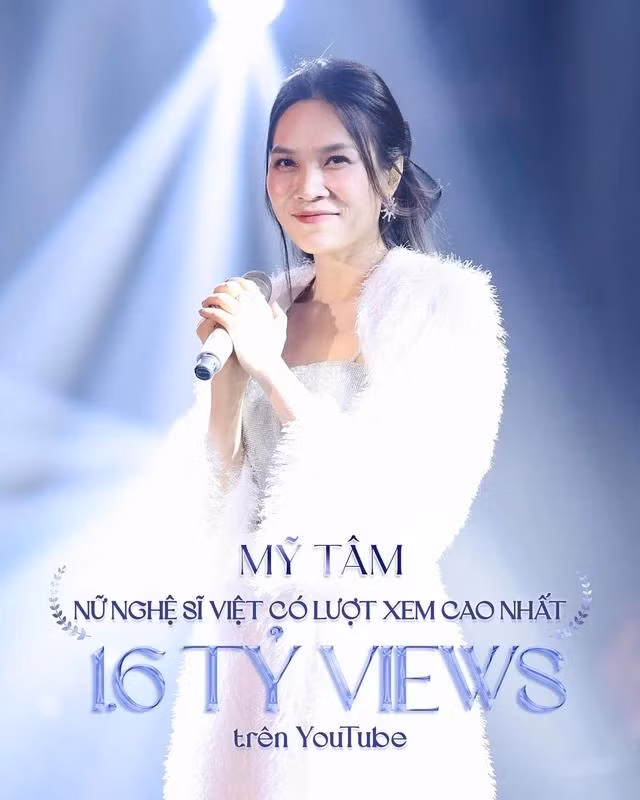 Kênh YouTube của Mỹ Tâm cán mốc 1,6 tỉ view sau 10 năm hoạt động