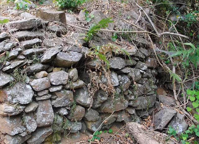 Trường Lũy được xây dựng bằng đá, xếp chồng lên nhau rất kiên cố