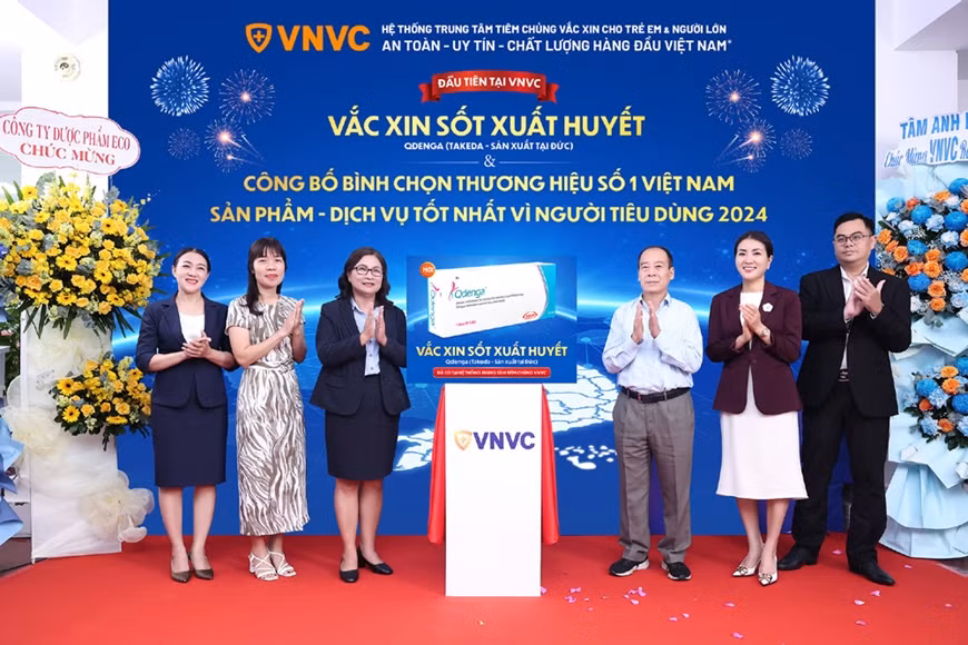 VNVC chính thức ra mắt và triển khai tiêm vắc xin sốt xuất huyết tại Việt Nam. Ảnh nguồn qdnd.vn