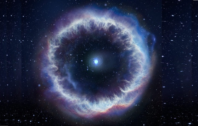 Sao từ và tinh vân tuyệt đẹp quanh nó có thể là nguồn gốc của dạng tín hiệu vô tuyến mạnh mẽ và bí ẩn thường xuyên khuấy động các đài thiên văn Trái Đất - Ảnh đồ họa: NSF/AUI/NRAO Sao từ và tinh vân tuyệt đẹp quanh nó có thể là nguồn gốc của dạng tín hiệu vô tuyến mạnh mẽ và bí ẩn thường xuyên khuấy động các đài thiên văn Trái Đất - Ảnh đồ họa: NSF/AUI/NRAO