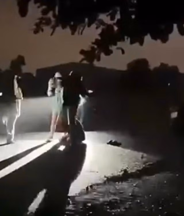 Clip ghi lại vụ việc