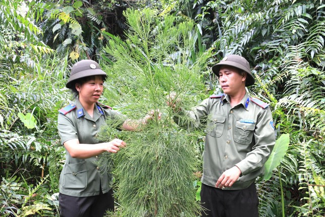Chị Nguyễn Thị Mai Đào (trái) luôn hoàn thành nhiệm vụ được giao.