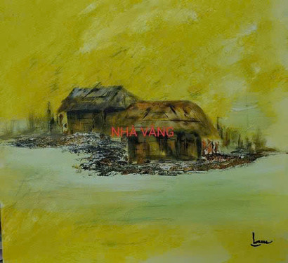 Một tác phẩm của họa sĩ Bùi Quang Lâm (Ảnh do nhân vật cung cấp)