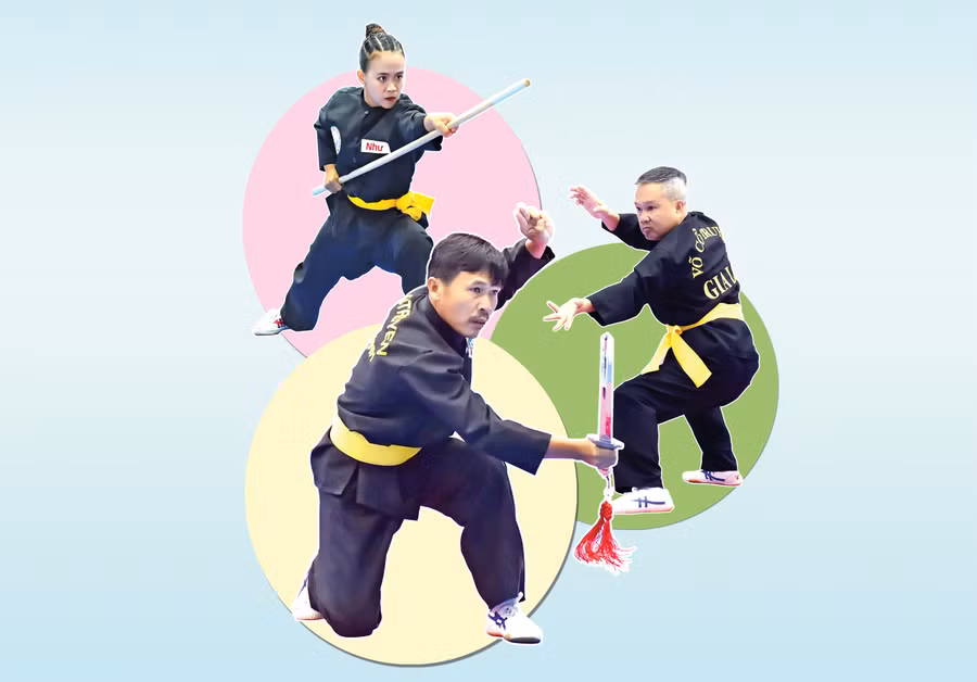 Giải đấu là cơ hội gìn giữ và phát huy nét đẹp của võ cổ truyền. Ảnh: L.V.N