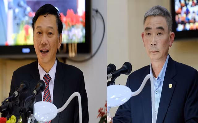 Ông Lê Quang Trung, Giám đốc Sở Xây dựng (bên trái), và ông Huỳnh Ngọc Hải, Giám đốc Sở Tài nguyên và Môi trường tỉnh Lâm Đồng, nghỉ hưu trước tuổi từ ngày 1-10. Ông Lê Quang Trung, Giám đốc Sở Xây dựng (bên trái), và ông Huỳnh Ngọc Hải, Giám đốc Sở Tài nguyên và Môi trường tỉnh Lâm Đồng, nghỉ hưu trước tuổi từ ngày 1-10.