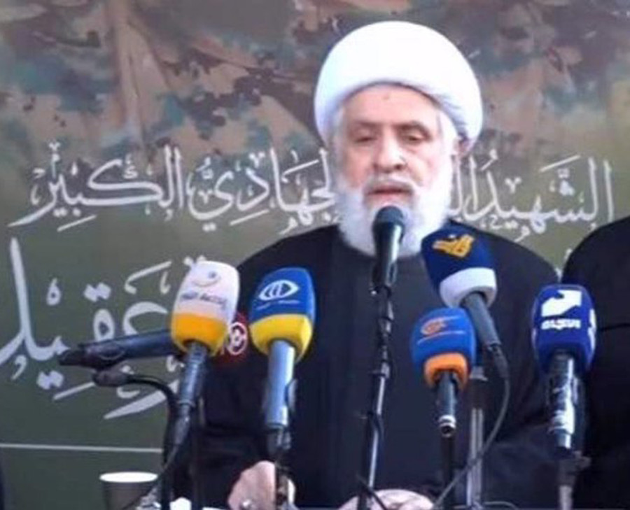 Phó Tổng Thư ký Hezbollah Sheikh Naim Qassem tuyên bố bắt đầu cuộc chiến không giới hạn với Israel. Ảnh: Presstv