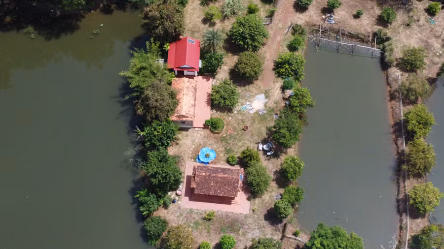 Có ít nhất 9 khu nhà vườn, ao hồ được làm tại P.Minh Thành