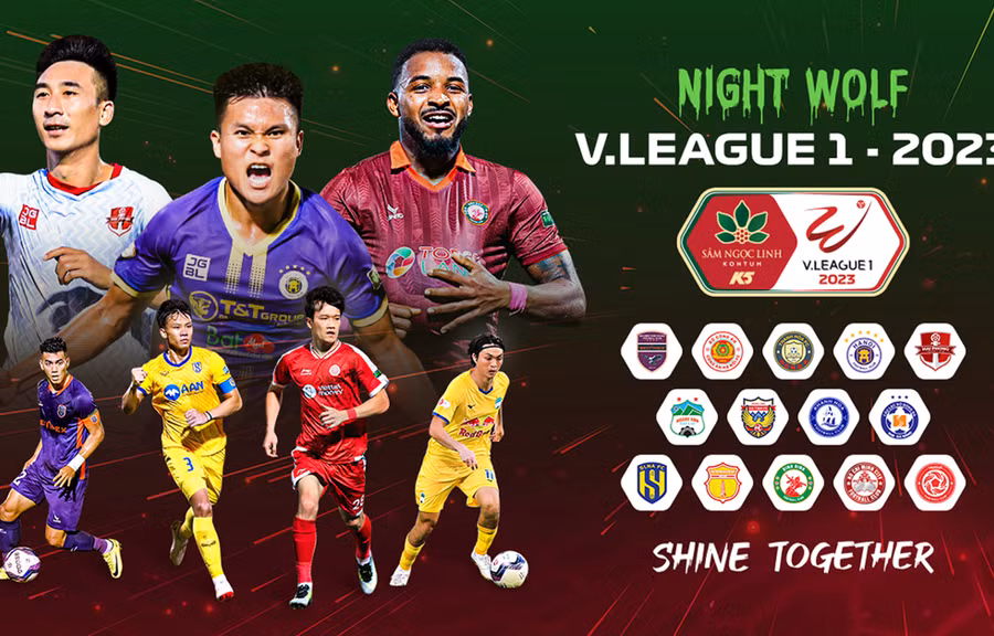 Điều lệ V-League 2023 quy định về hai ngành hàng độc quyền gồm bóng và nước tăng lực. Ảnh: VPF