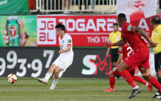 Hoàng Anh Gia Lai từng phải chủ động thỏa thuận với VPF nhằm đủ điều kiện thi đấu V-League 2023 theo điều lệ. Ảnh: CLB HAGL Hoàng Anh Gia Lai từng phải chủ động thỏa thuận với VPF nhằm đủ điều kiện thi đấu V-League 2023 theo điều lệ. Ảnh: CLB HAGL