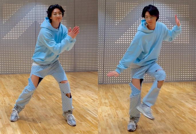 Lee Seung-hoon nhảy "Sorry Sorry" trên nền nhạc "See tình". Ảnh: IT Lee Seung-hoon nhảy "Sorry Sorry" trên nền nhạc "See tình". Ảnh: IT