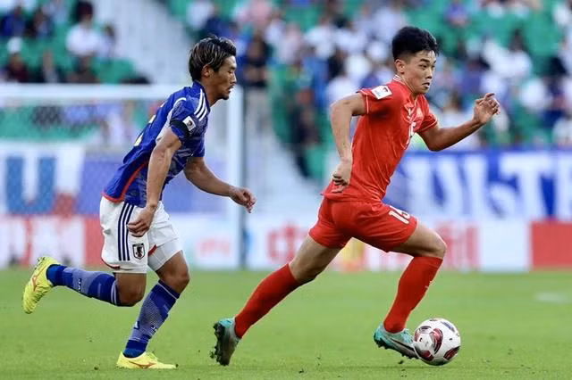 Đình Bắc trong màu áo đội tuyển Việt Nam