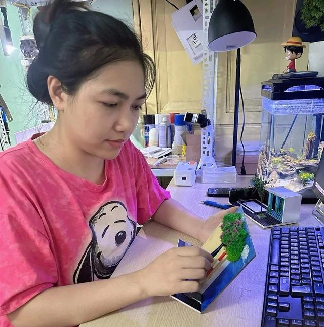 Lê Thị Trang có thu nhập ổn định và chủ động thời gian hơn khi tự kinh doanh với mô hình 3D