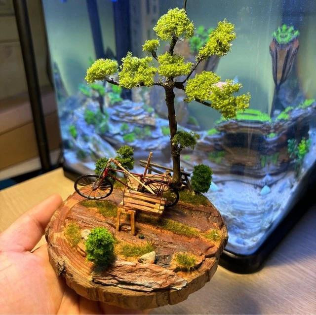 Mô hình tiểu cảnh 3D được Huy và Trang thiết kế