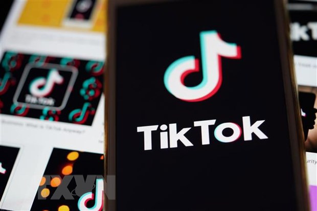 Biểu tượng của mạng xã hội TikTok. Ảnh: THX/TTXVN
