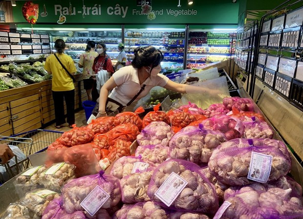 Khu vực thương mại dịch vụ tăng 2,07%. Ảnh: Hồng Đạt/TTXVN