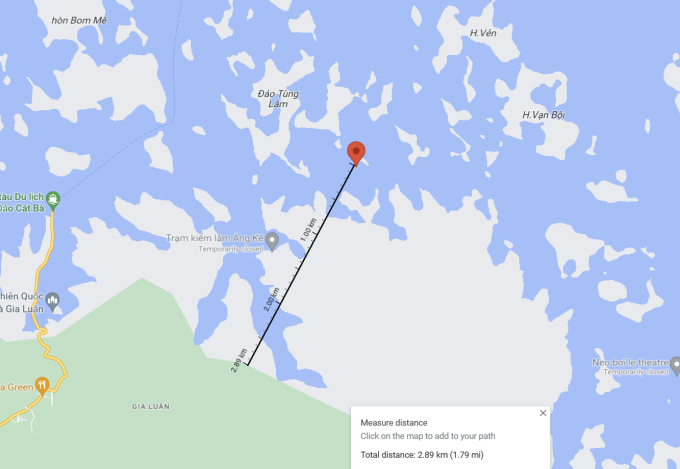 Tọa độ vớt được hai thi thể và mảnh vỡ nghi của máy bay Bell 505, số hiệu VN-8650 gặp nạn.