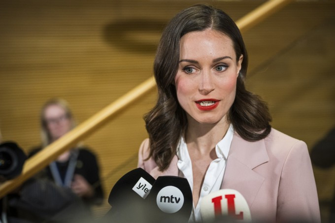 Thủ tướng Phần Lan, Chủ tịch đảng Dân chủ Xã hội (SDP) Sanna Marin phát biểu sau cuộc bầu cử quốc hội ở thủ đô Helsinki, ngày 2/4. Ảnh: AFP Thủ tướng Phần Lan, Chủ tịch đảng Dân chủ Xã hội (SDP) Sanna Marin phát biểu sau cuộc bầu cử quốc hội ở thủ đô Helsinki, ngày 2/4. Ảnh: AFP