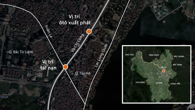 Vị trí xảy ra tai nạn. Ảnh: Google Maps Vị trí xảy ra tai nạn. Ảnh: Google Maps