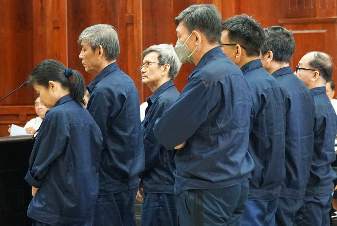 Các bị cáo tại tòa. Ảnh: Hải Duyên Các bị cáo tại tòa. Ảnh: Hải Duyên