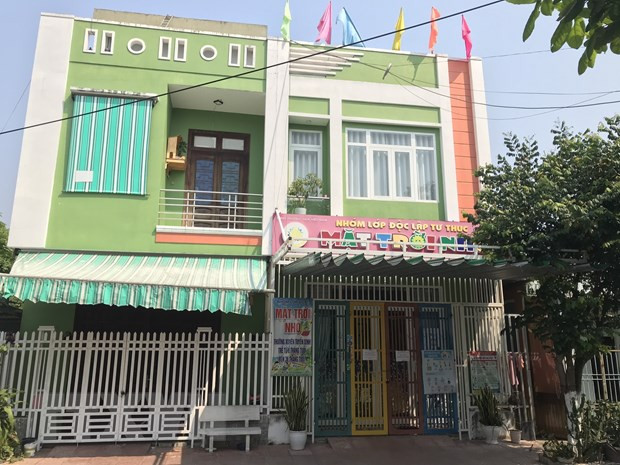 Nhóm trẻ Mặt Trời Nhỏ (địa chỉ tại phường Hòa Hiệp Nam, quận Liên Chiểu). Ảnh: TTXVN phát