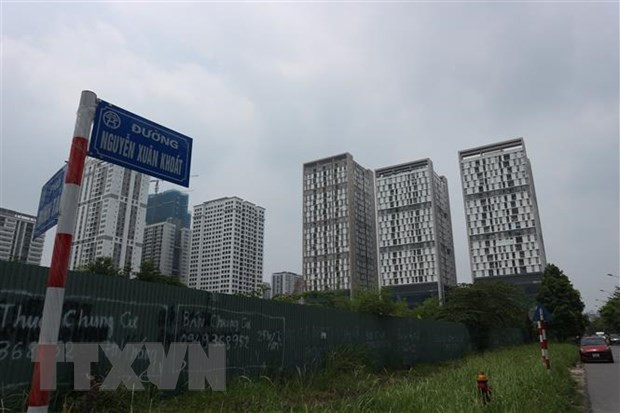 Phường Xuân Tảo (Bắc Từ Liêm, Hà Nội) có hơn 30 khu chung cư. Ảnh: Minh Nghĩa/TTXVN