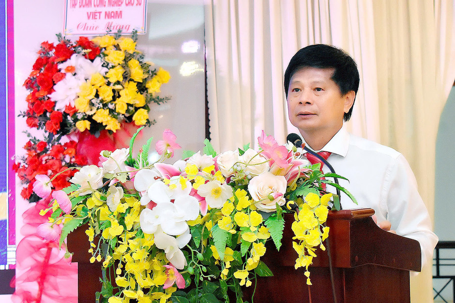 Nhà báo Trần Trọng Dũng-Phó Chủ tịch Hội Nhà báo Việt Nam phụ trách phía Nam, Trưởng ban Chỉ đạo Giải Báo chí Tây Nguyên phát biểu. Ảnh: Đ.T