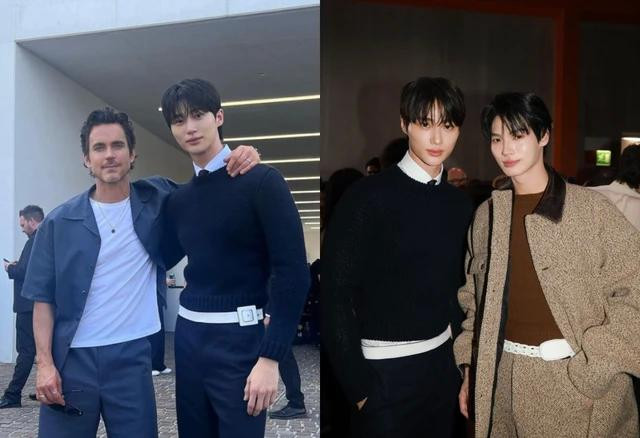 Nam diễn viên Hàn Quốc sánh vai bên Matt Bomer (trái) và Win Metawin Nam diễn viên Hàn Quốc sánh vai bên Matt Bomer (trái) và Win Metawin