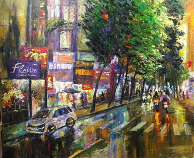 Chị Bích Ngọc vẽ tranh để "chia sẻ mình yêu mọi thứ" ở TP.HCM Chị Bích Ngọc vẽ tranh để "chia sẻ mình yêu mọi thứ" ở TP.HCM