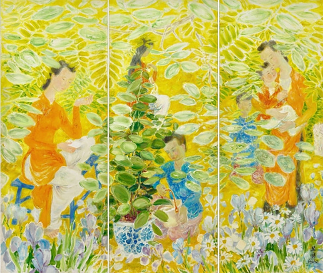 Bức Dáng hình trong vườn của Lê Phổ giá 2,29 triệu USD Bức Dáng hình trong vườn của Lê Phổ giá 2,29 triệu USD