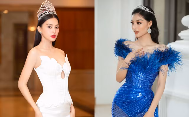 Hoa hậu Trần Tiểu Vy và á hậu Kiều Loan