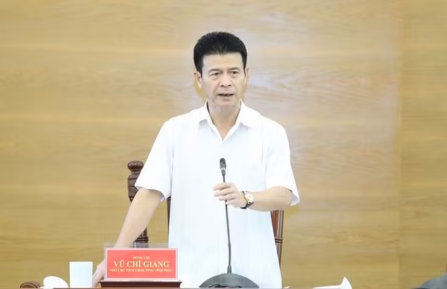 Phó Chủ tịch UBND tỉnh Vĩnh Phúc Vũ Chí Giang. Ảnh: CTV