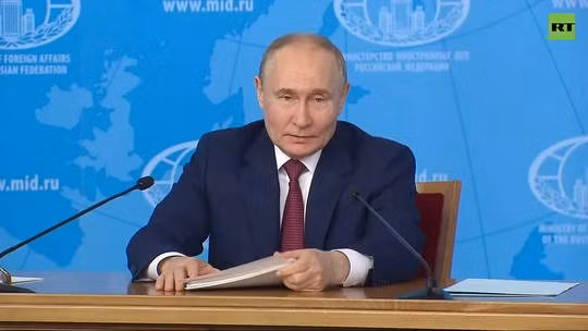 Tổng thống Nga Vladimir Putin. Ảnh: RT