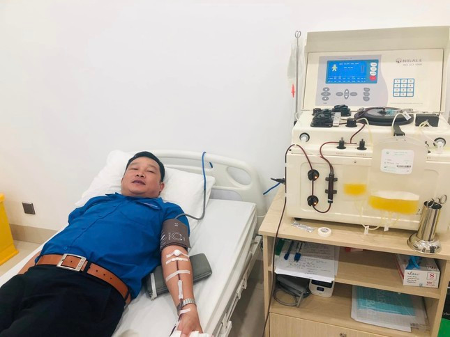 Anh Huỳnh Xuân Lợi đã 20 lần hiến máu tình nguyện