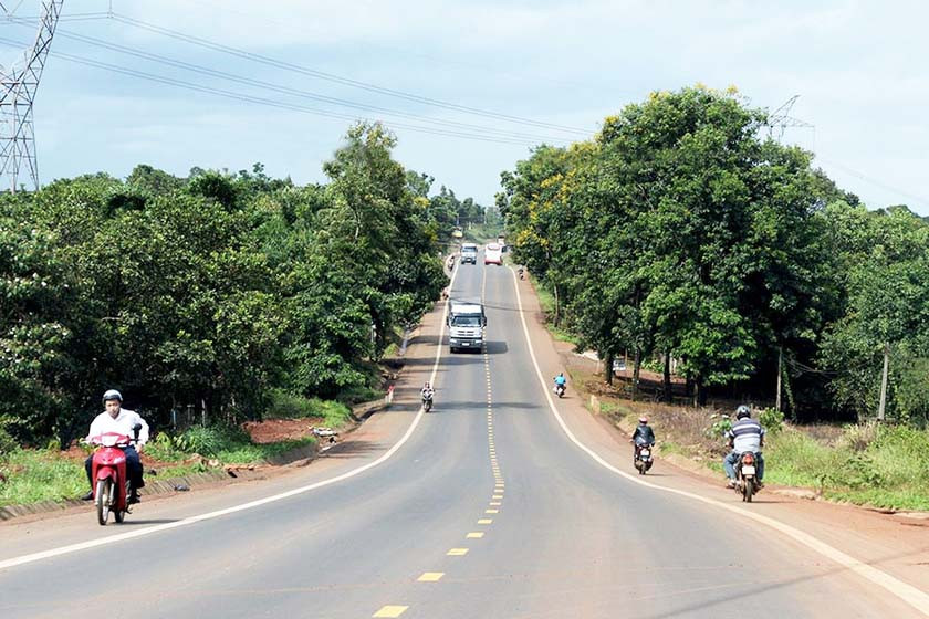 Quốc lộ 14 hôm nay. Ảnh: Minh Thi