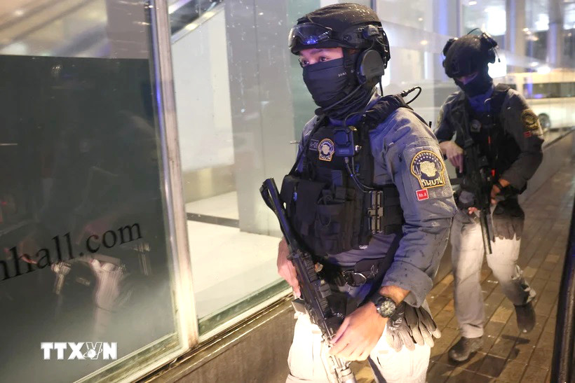 Binh sĩ Thái Lan (nguồn: AFP/TTXVN). Binh sĩ Thái Lan (nguồn: AFP/TTXVN).